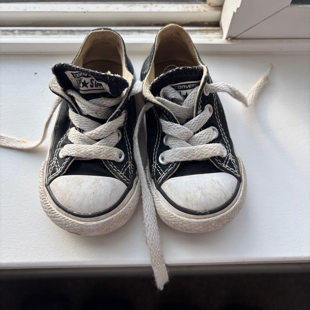 Converse Kids Black and White Sneakers